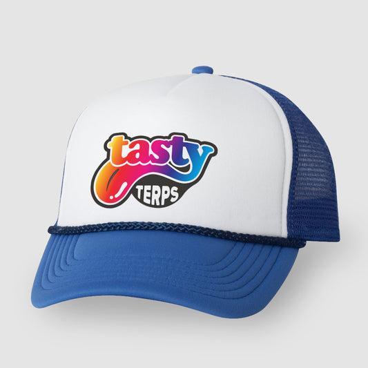 Tasty Terps Logo - Blue Trucker Hat