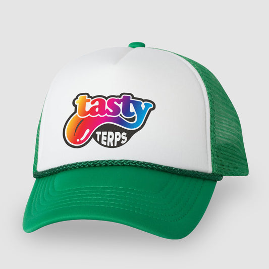 Tasty Terps Logo - Green Trucker Hat