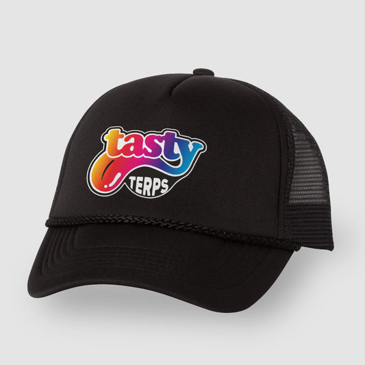 Tasty Terps Logo - Black Trucker Hat