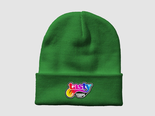 Tasty Terps Logo - Green Beanie